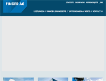 Tablet Screenshot of finger-ag.ch